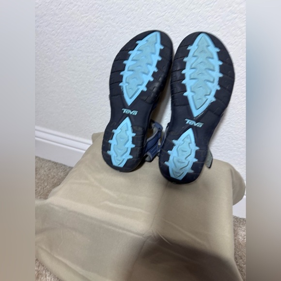 Teva Women's Tirra Sandals Bering Sea Navy Adjustable Hook and Loop Strap 9.5 - Picture 6 of 7